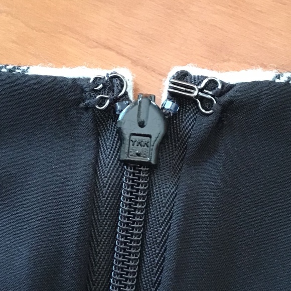 NEW Talbots Skirt Buffalo Check Wool Blend Fully Lined Size 6P Black White Plaid - Picture 6 of 11